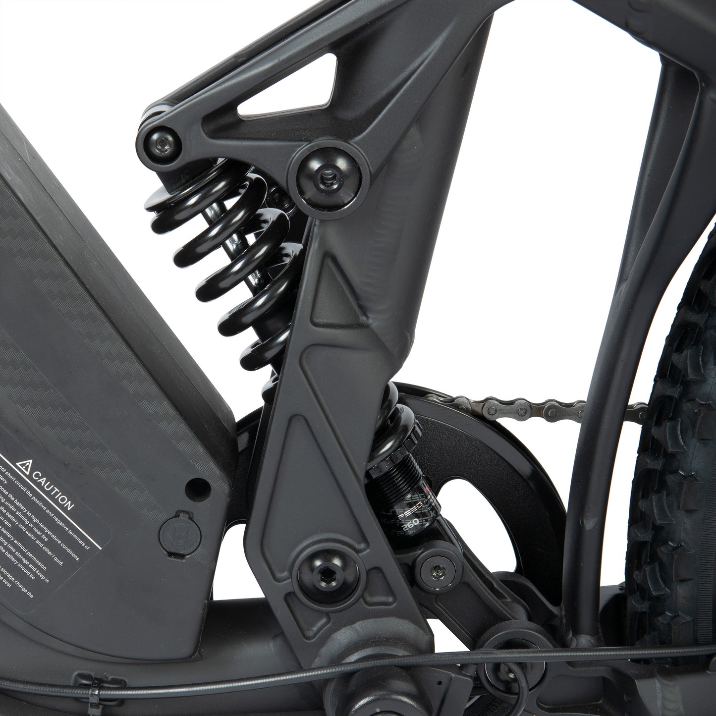 Ecotric Tornado Electric Mountain Bike w/ Full Suspension