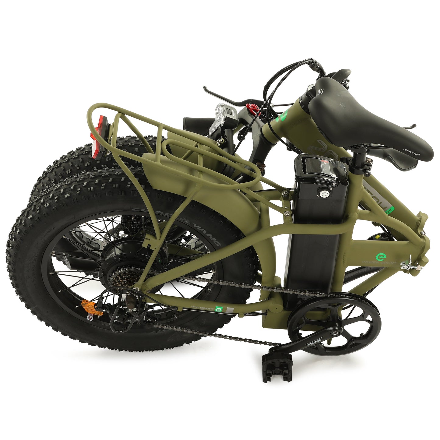Ecotric Fat Tire Portable & Foldable Electric Bike, Color LCD, 48V