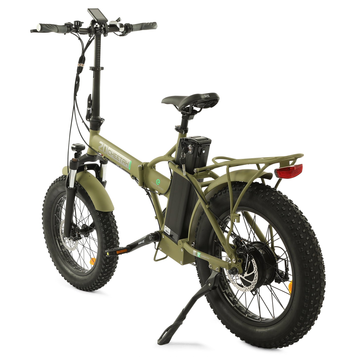 Ecotric Fat Tire Portable & Foldable Electric Bike, Color LCD, 48V