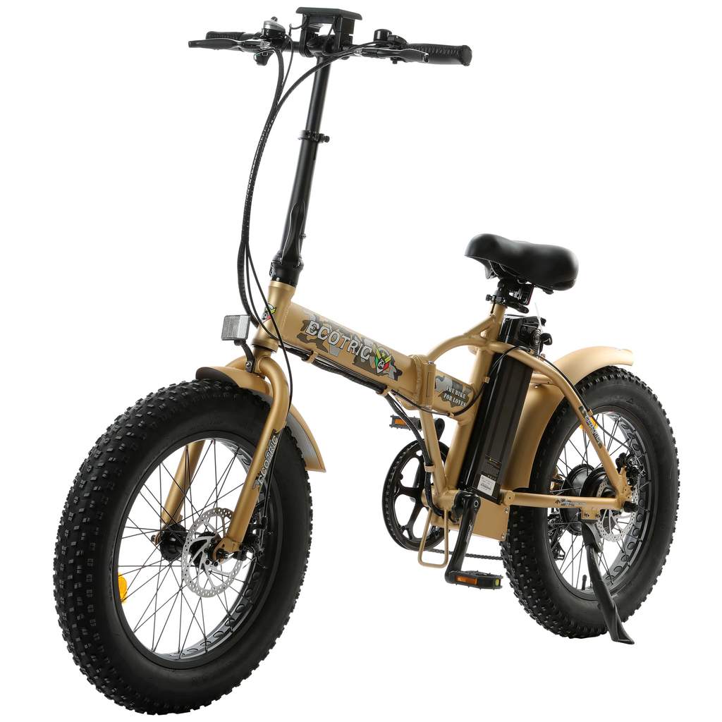 Ecotric Portable & Foldable Fat Tire Electric Bike, 48V