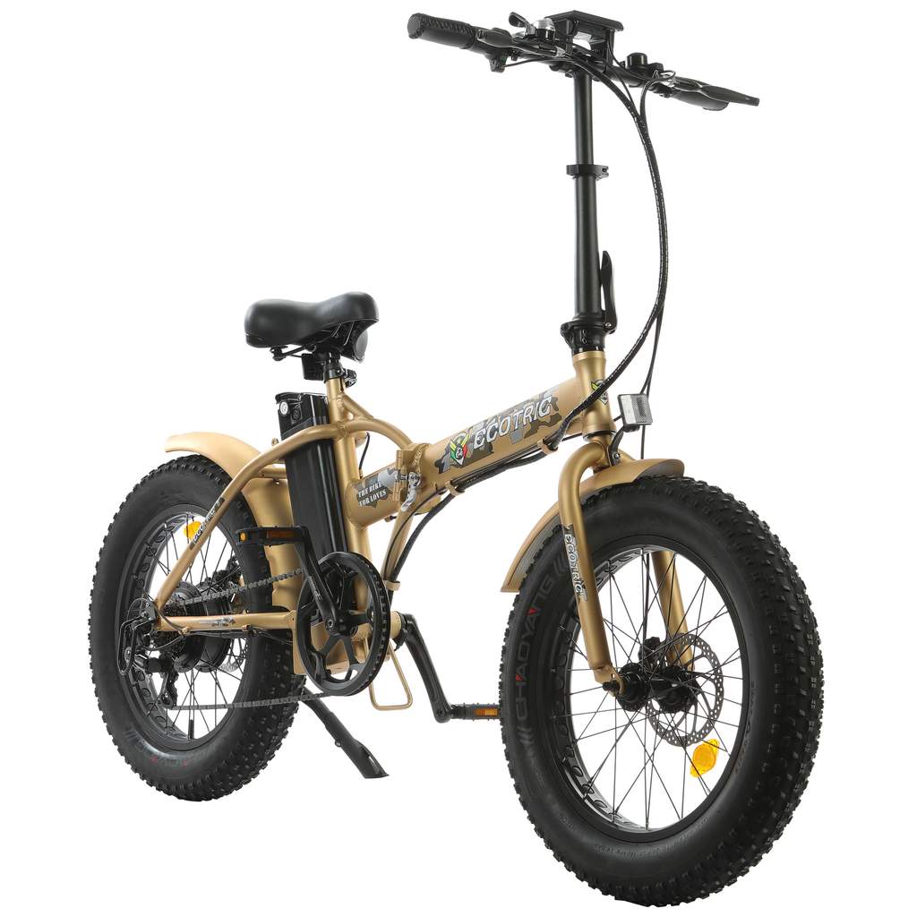 Ecotric Portable & Foldable Fat Tire Electric Bike, 48V