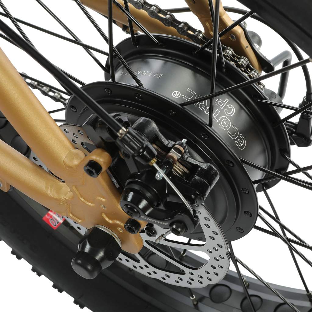 Ecotric Portable & Foldable Fat Tire Electric Bike, 48V
