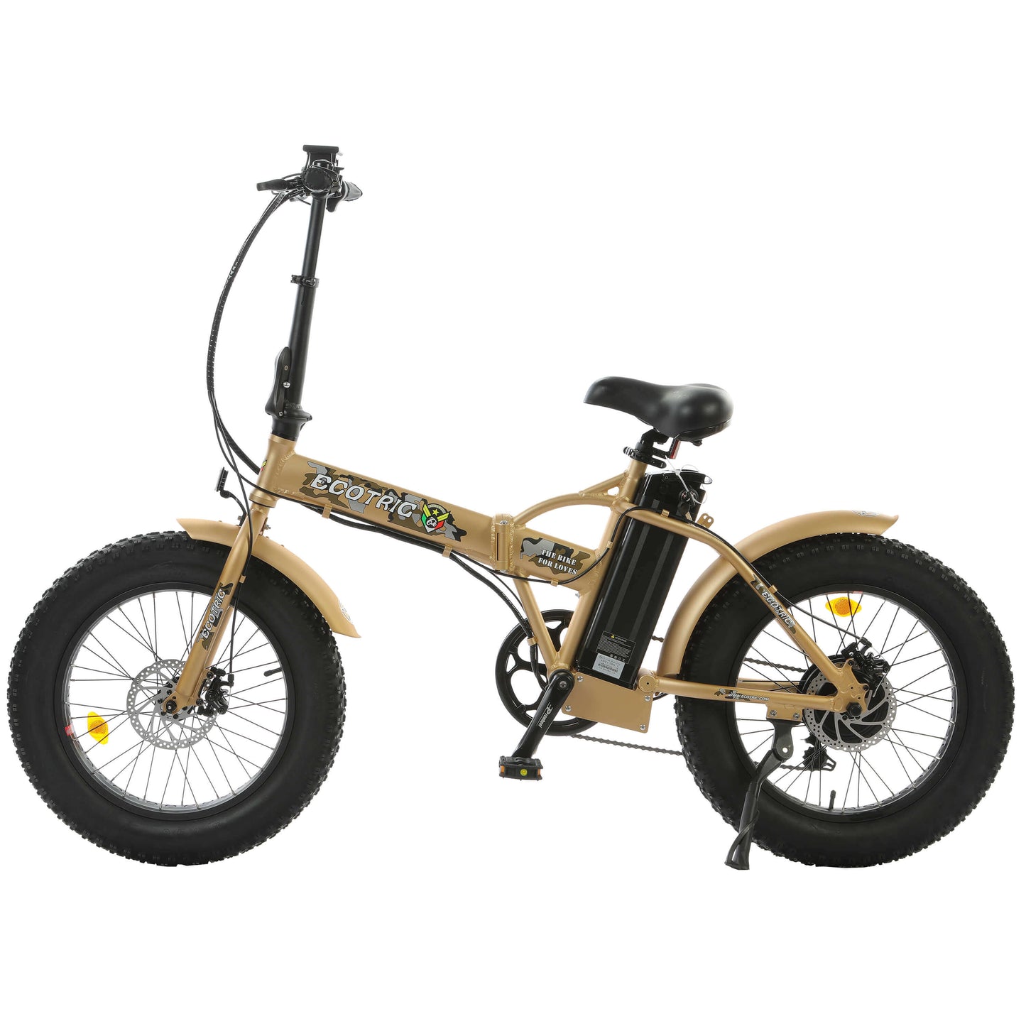 Ecotric Portable & Foldable Fat Tire Electric Bike, 48V