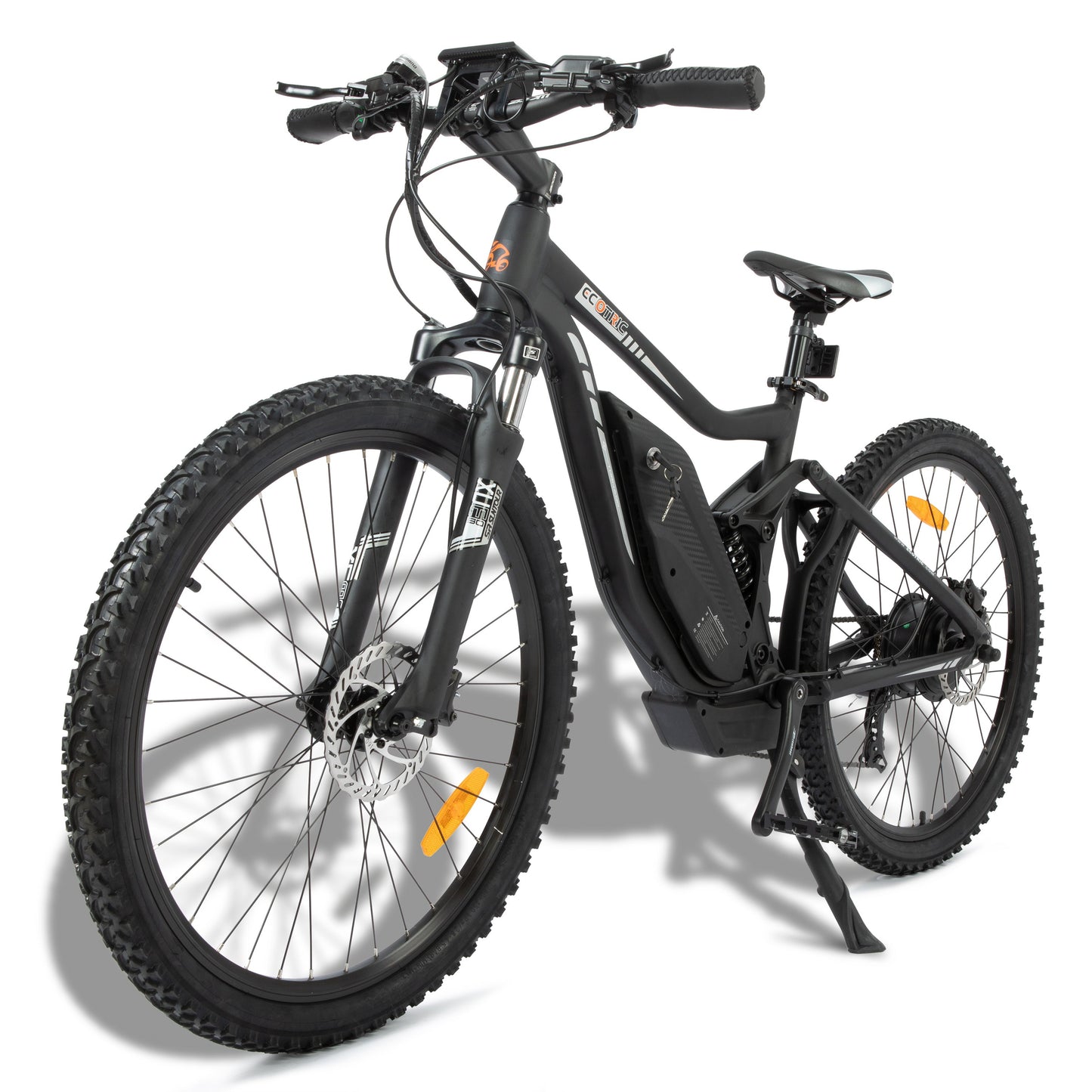 Ecotric Tornado Electric Mountain Bike w/ Full Suspension