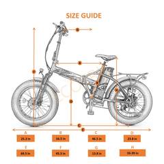 Ecotric Fat Tire Portable & Foldable Electric Bike, Color LCD, 48V