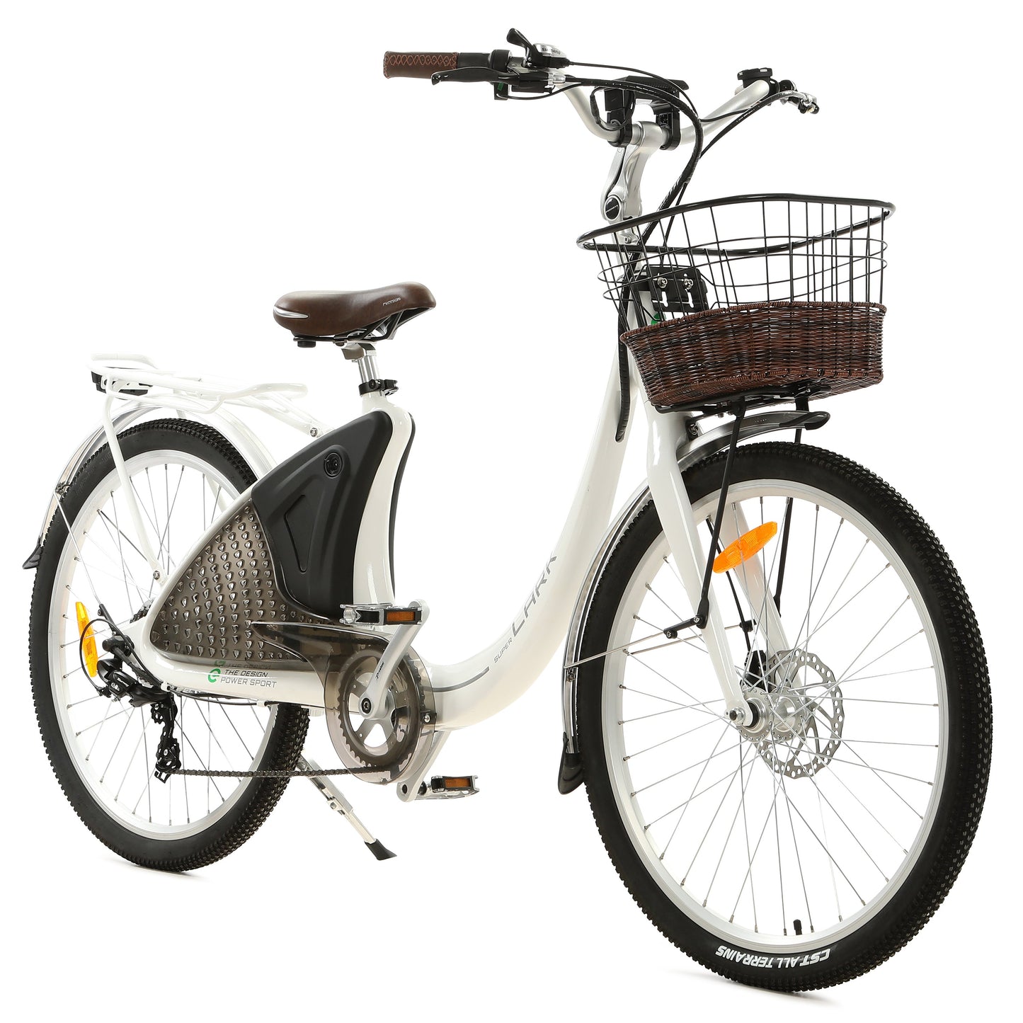 Ecotric City Cruiser Women's Electric Bike, Lark, LCD