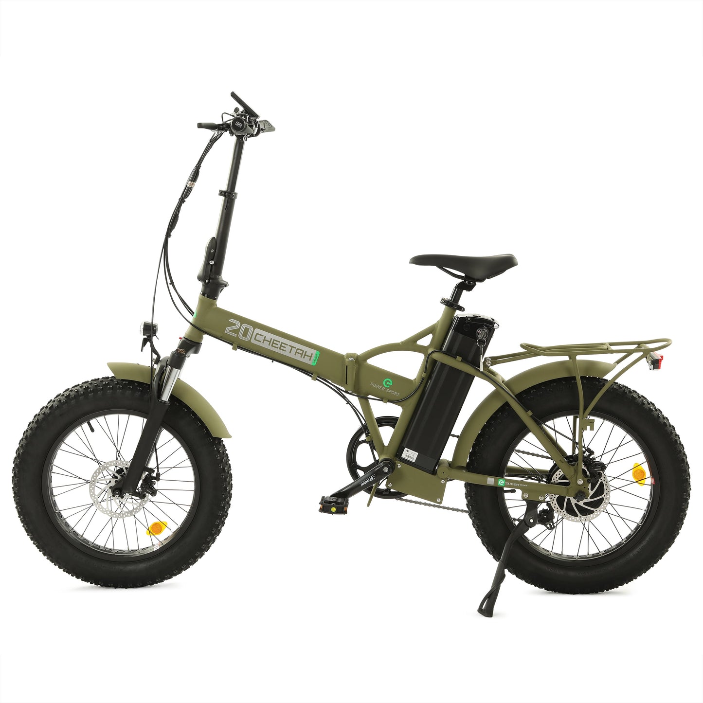Ecotric Fat Tire Portable & Foldable Electric Bike, Color LCD, 48V