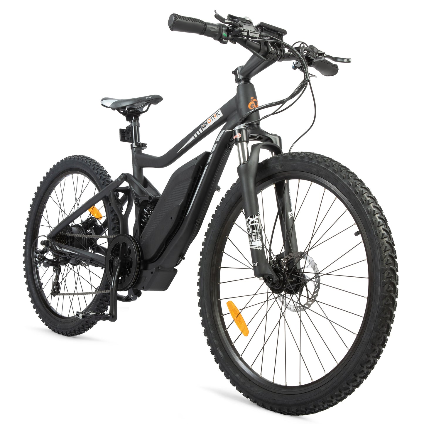 Ecotric Tornado Electric Mountain Bike w/ Full Suspension