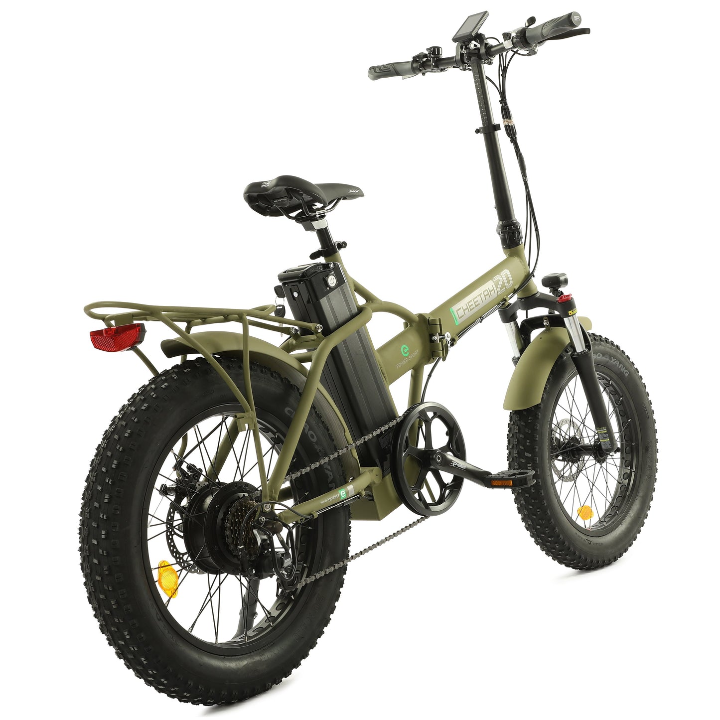 Ecotric Fat Tire Portable & Foldable Electric Bike, Color LCD, 48V