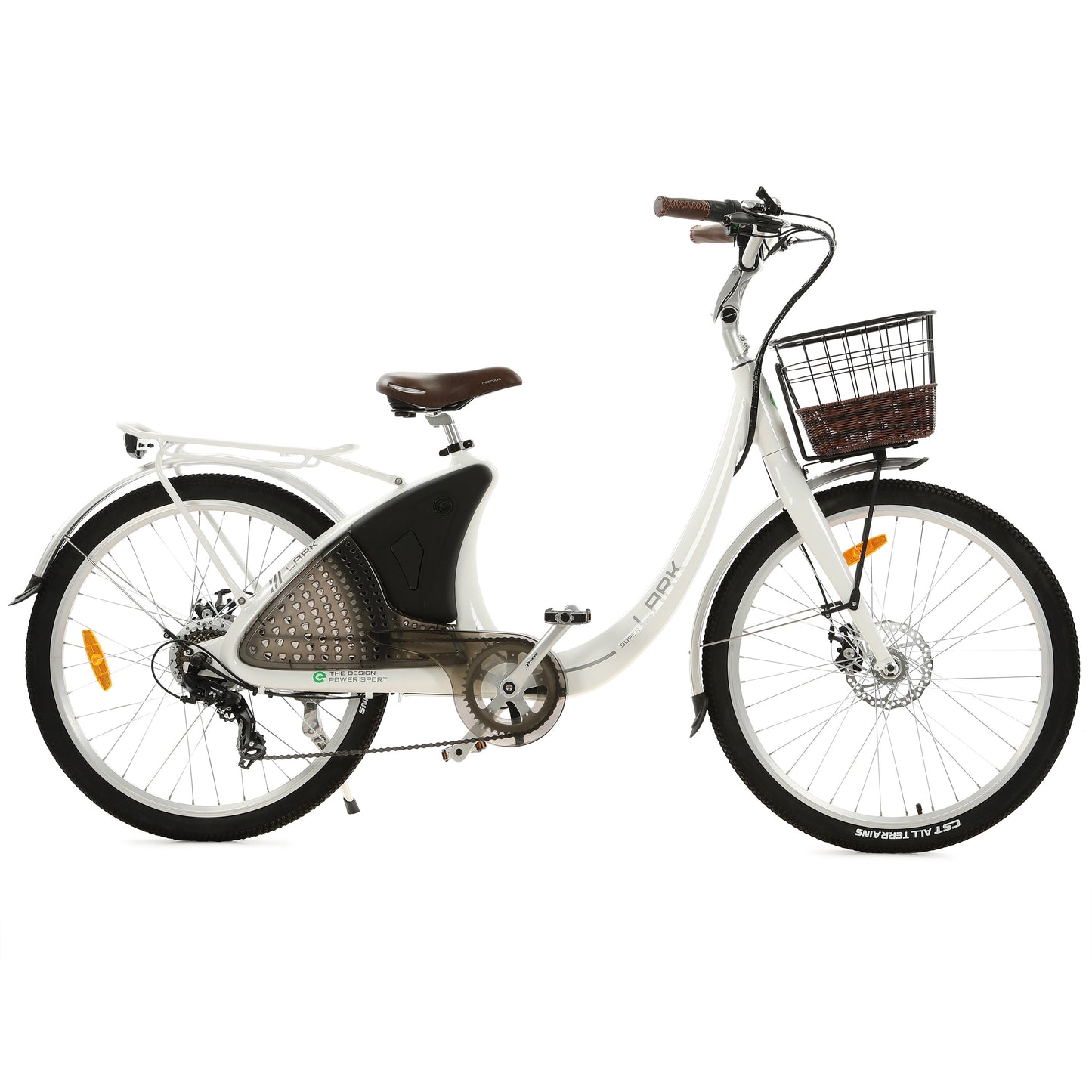 Ecotric City Cruiser Women's Electric Bike, Lark, LCD