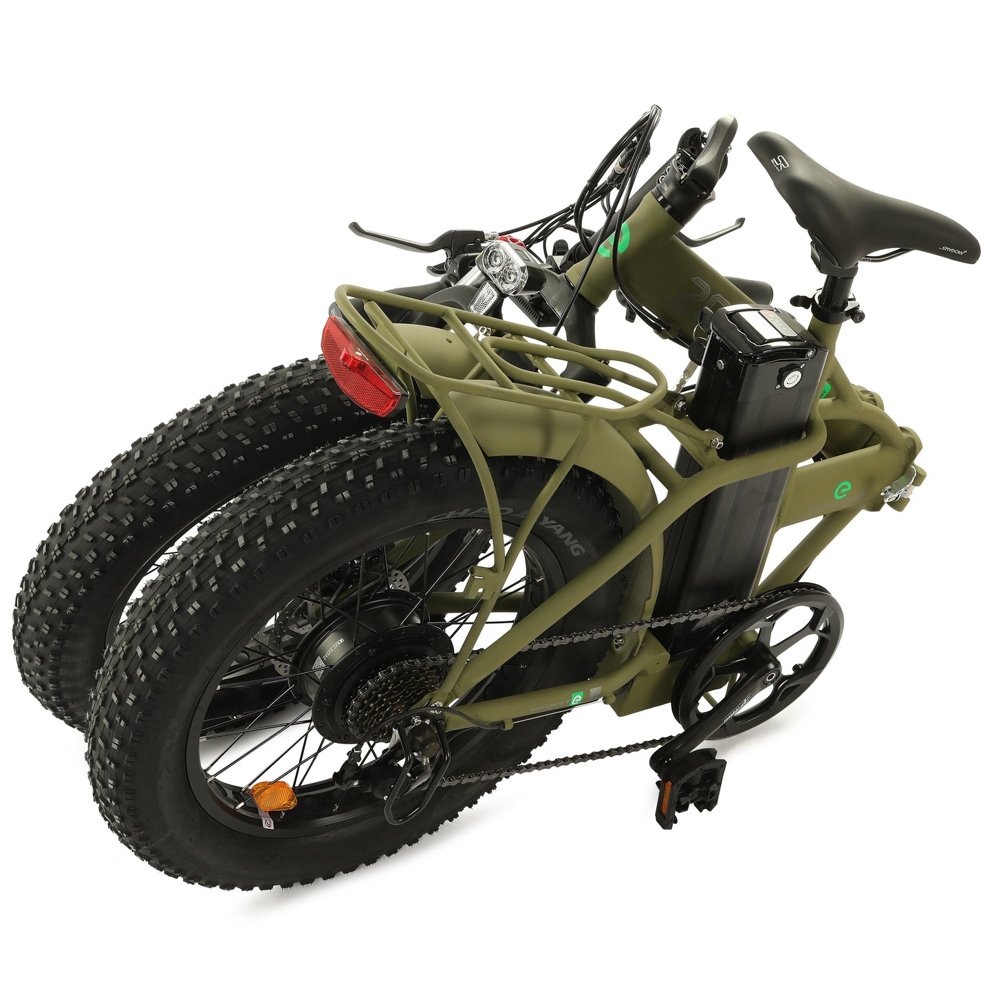 Ecotric Fat Tire Portable & Foldable Electric Bike, Color LCD, 48V