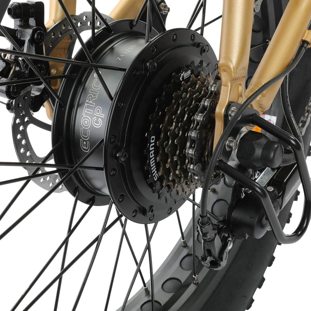 Ecotric Portable & Foldable Fat Tire Electric Bike, 48V