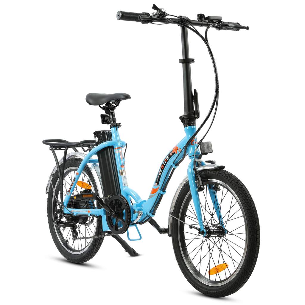 Ecotric Portable and Foldable Women's Electric Bike, Starfish 20"