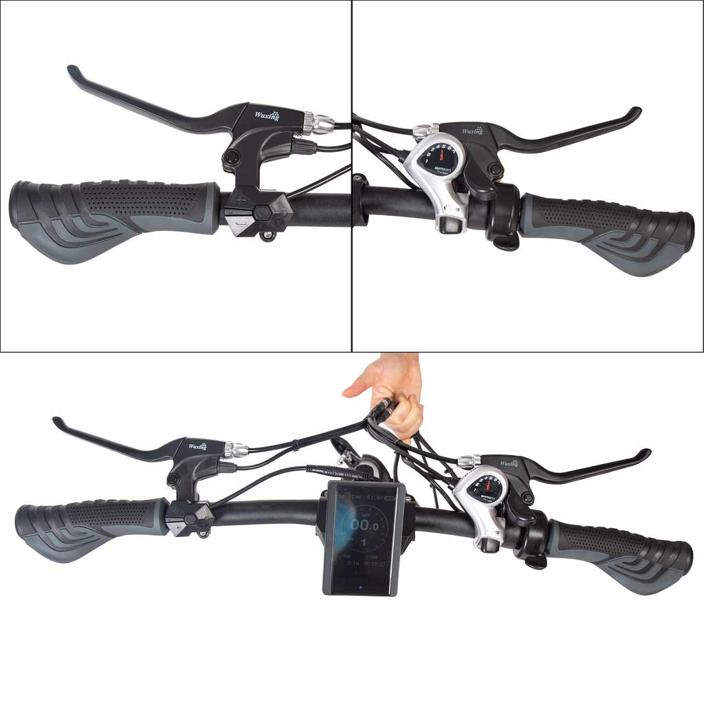 Ecotric Fat Tire Portable & Foldable Electric Bike, Color LCD, 48V