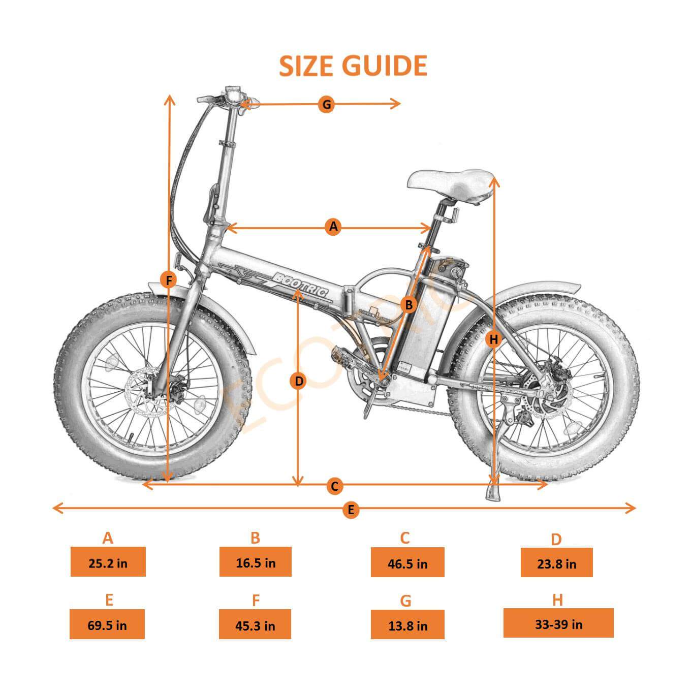 Ecotric Portable & Foldable Fat Tire Electric Bike, 48V
