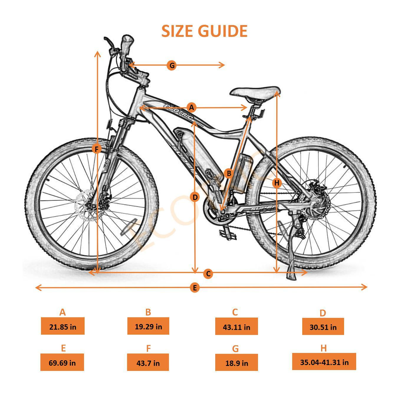Ecotric Leopard Electric Mountain Bike - UL Certified
