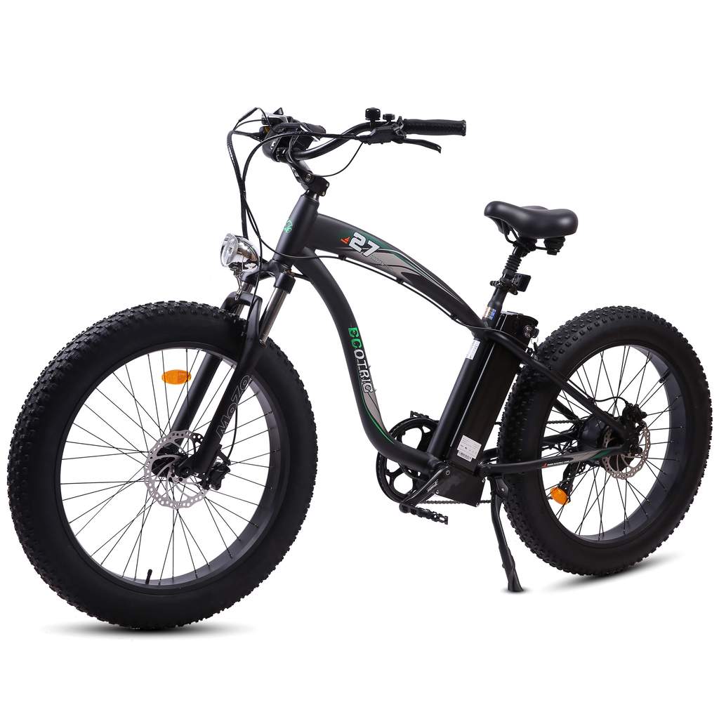 Ecotric Hammer Electric Fat Tire Beach Snow Vintage Bike 48V 750W