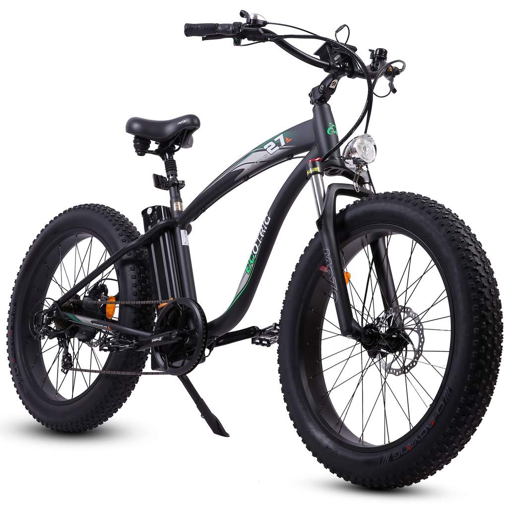Ecotric Hammer Electric Fat Tire Beach Snow Vintage Bike 48V 750W