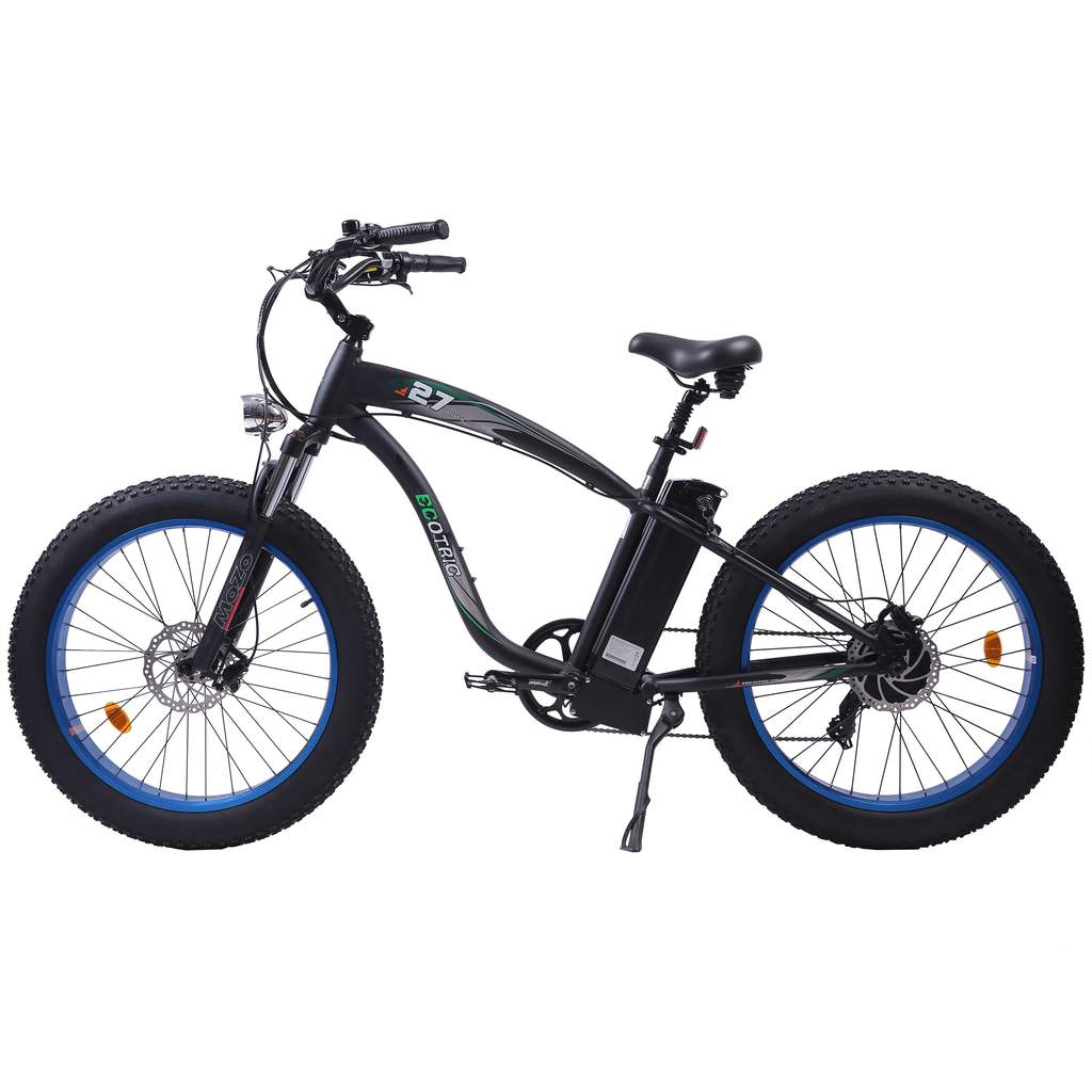 Ecotric Hammer Electric Fat Tire Beach Snow Vintage Bike 48V 750W