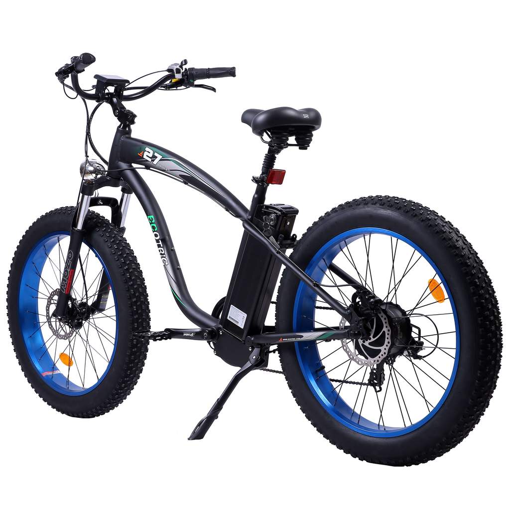 Ecotric Hammer Electric Fat Tire Beach Snow Vintage Bike 48V 750W