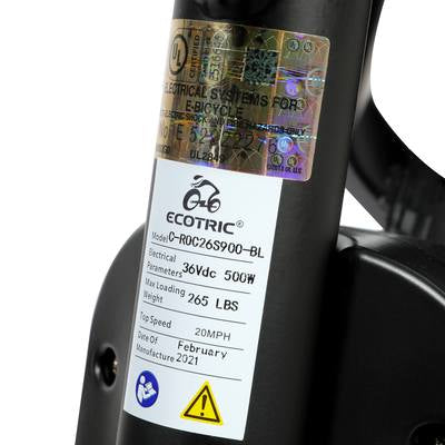 Ecotric Rocket Fat Tire Beach Snow Electric Bike UL Certified