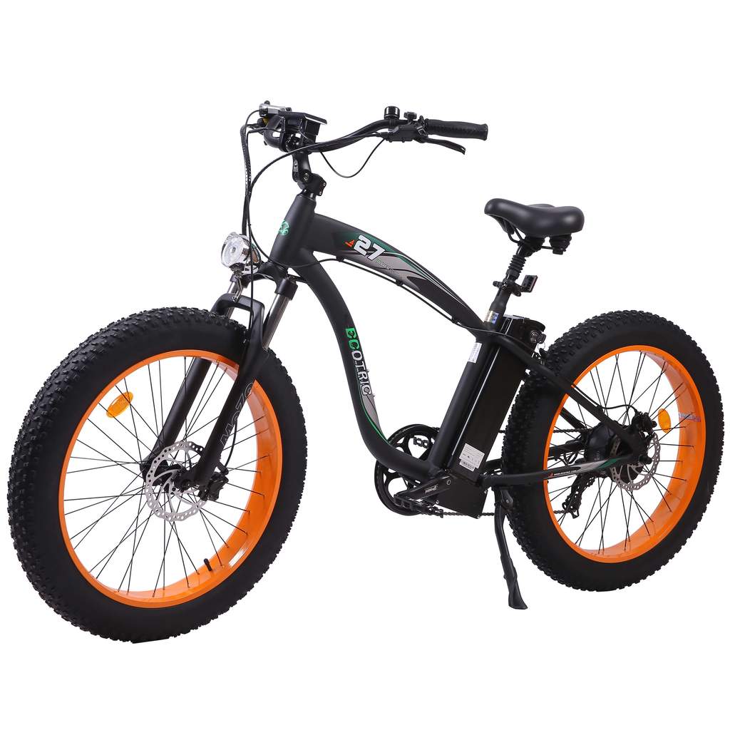 Ecotric Hammer Electric Fat Tire Beach Snow Vintage Bike 48V 750W