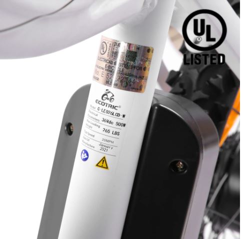 Ecotric Leopard Electric Mountain Bike - UL Certified