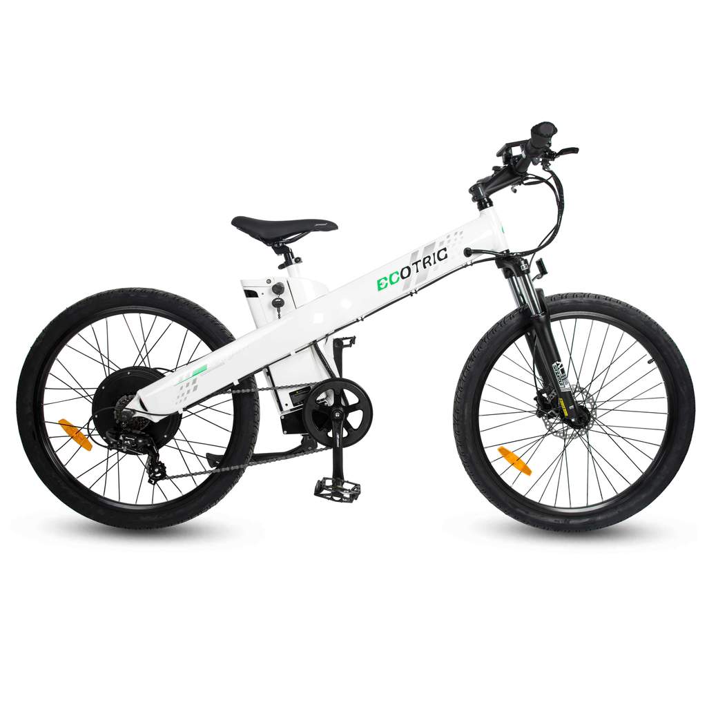 Ecotric Seagull Electric Mountain Bike, Front Suspension
