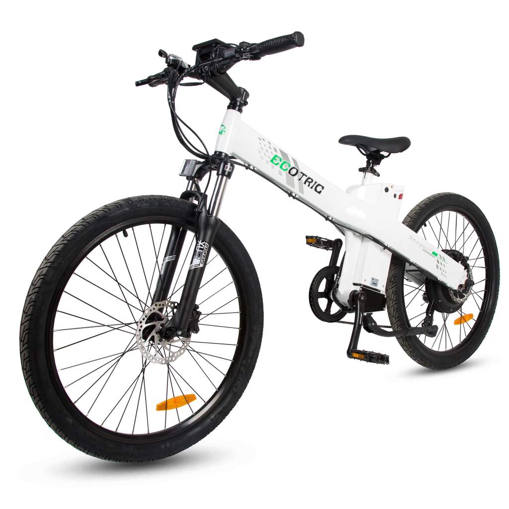Ecotric Seagull Electric Mountain Bike, Front Suspension
