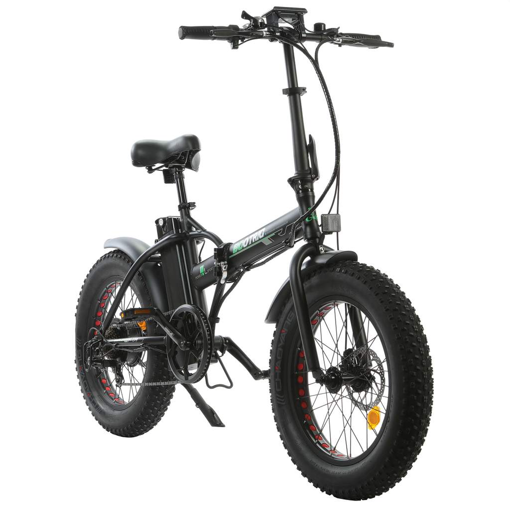 Ecotric Portable & Foldable Fat Tire Electric Bike, 48V