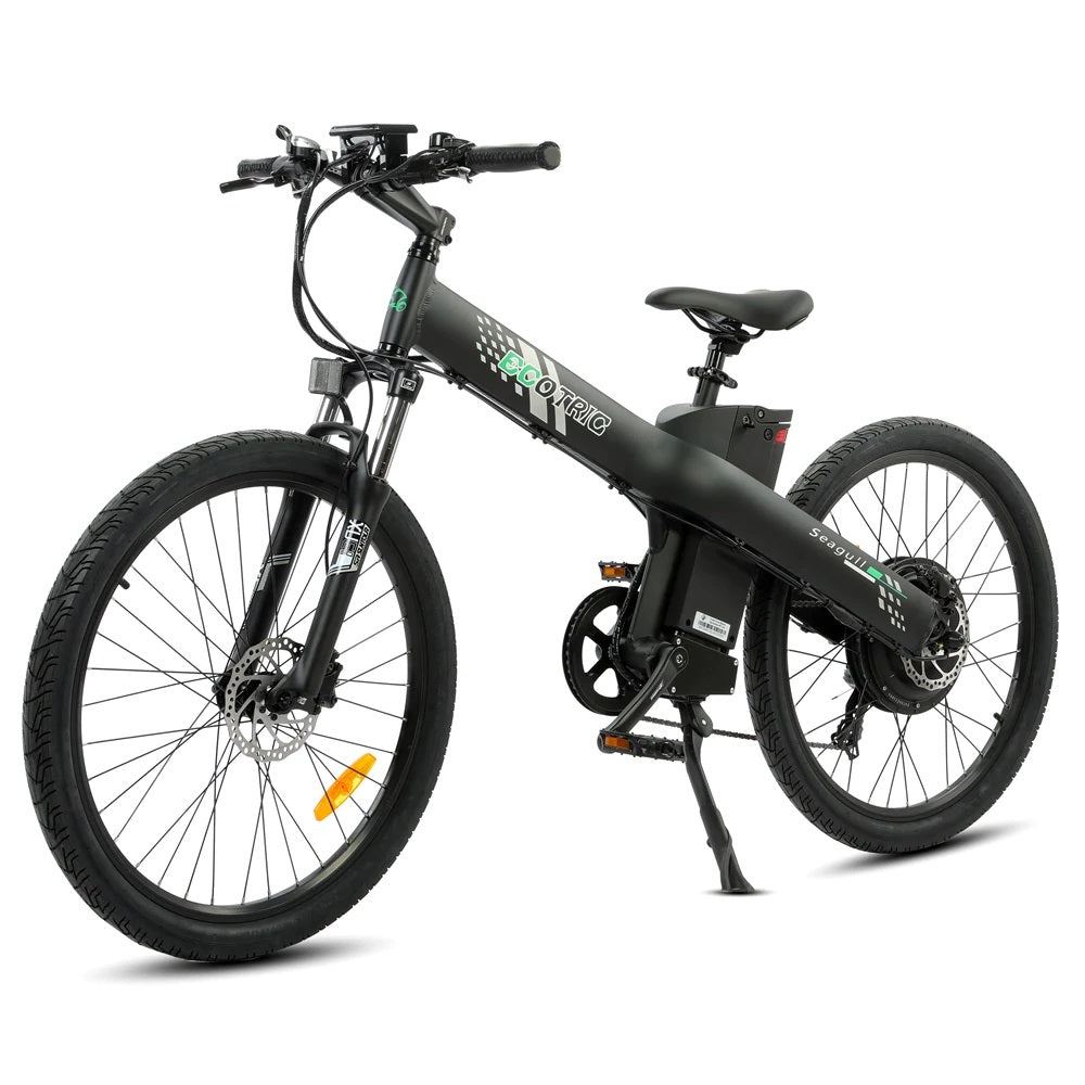 Ecotric Seagull Electric Mountain Bike, Front Suspension