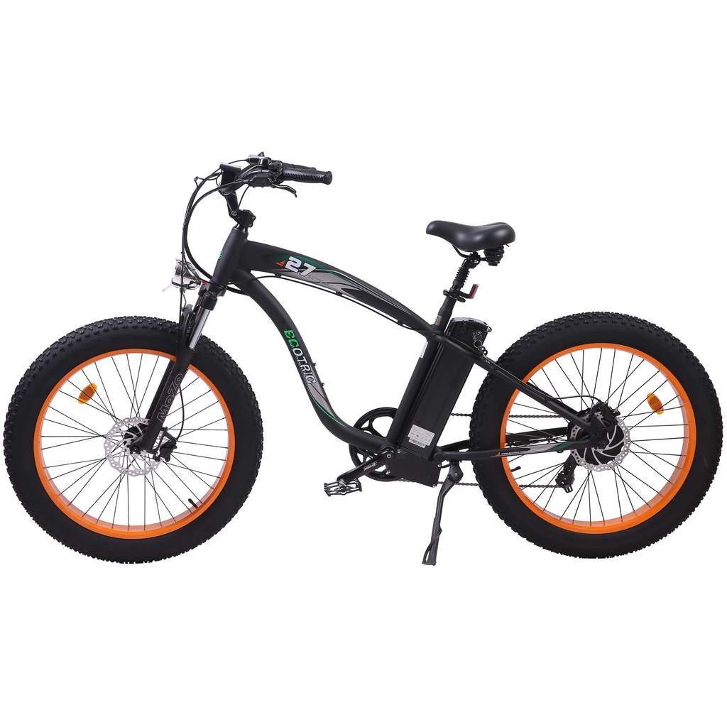 Ecotric Hammer Electric Fat Tire Beach Snow Vintage Bike 48V 750W