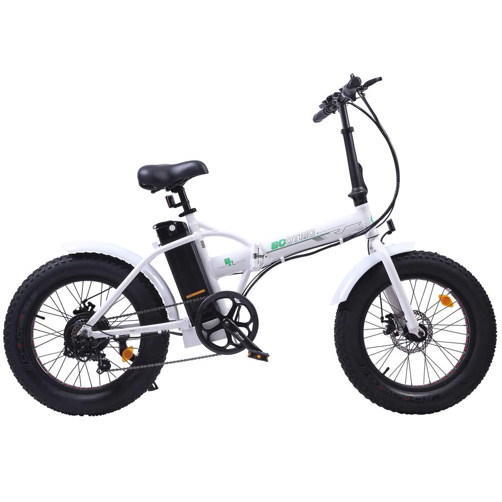 Ecotric Portable & Foldable Fat Tire Electric Bike, UL Certified, 36V 500W